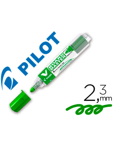 Rotulador pilot v board master para pizarra blanca verde tinta liquida trazo 2,3mm