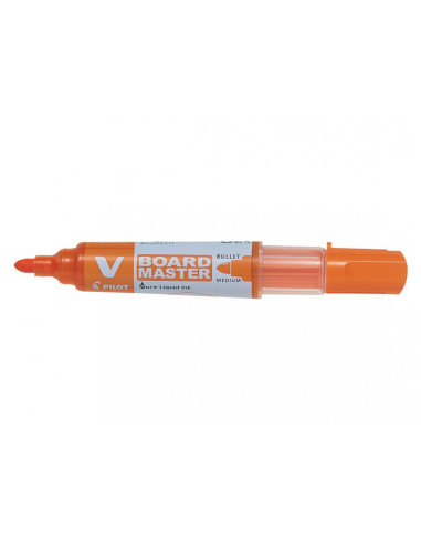 Rotulador pilot v board master para pizarra blanca naranja tinta liquida trazo 2,3mm