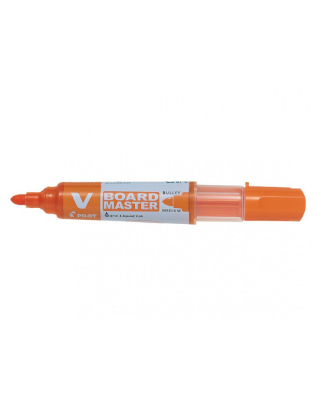 Rotulador pilot v board master para pizarra blanca naranja tinta liquida trazo 2,3mm