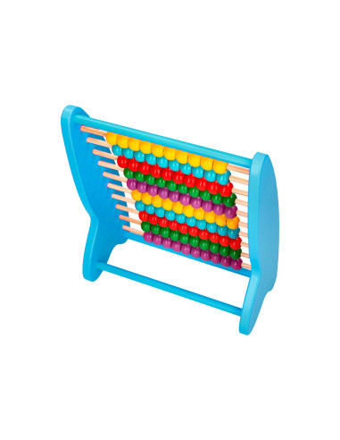 Abaco madera liderpapel 100 bolas colores 273x112x230mm