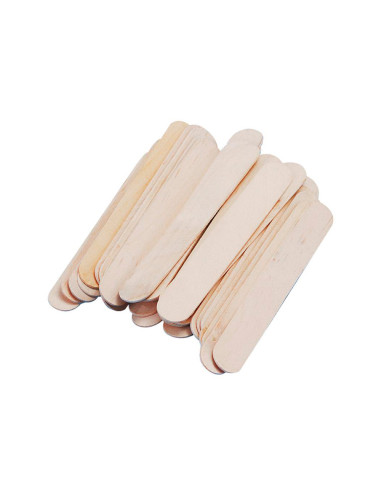 Palillo para manualidades liderpapel madera color natural 15x2 cm bolsa de 100 unidades