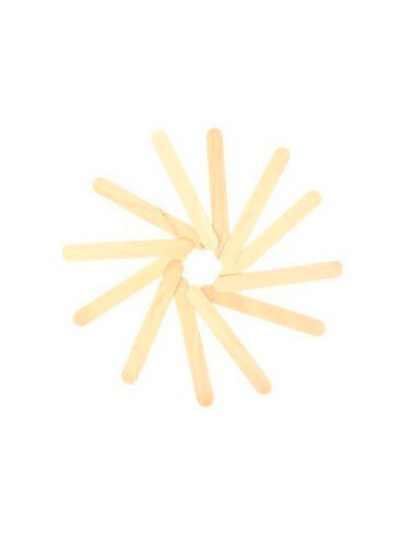 Palillo para manualidades liderpapel madera color natural 15x2 cm bolsa de 100 unidades