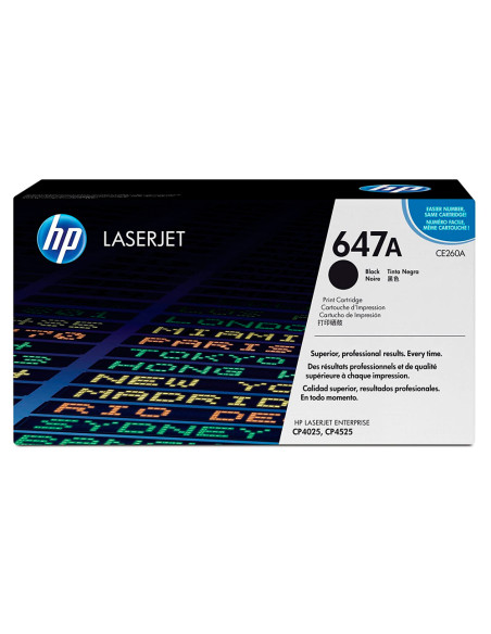 Toner hp color laserjet cp4025/cp4525 -ce260a- negro 8.500 pags