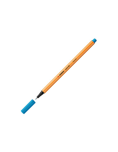 Rotulador stabilo punta de fib ra point 88 azul celeste punta fina 0,4mm
