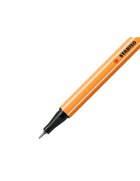Rotulador stabilo punta de fib ra point 88 lila claro punta fina 0,4mm