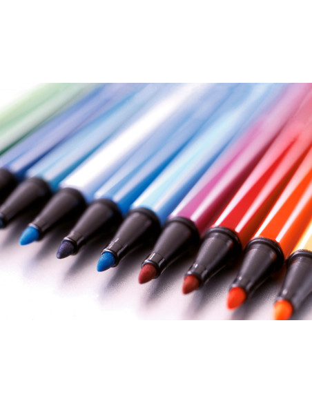 Rotulador stabilo acuarelable pen 68 naranja punta gruesa 1mm
