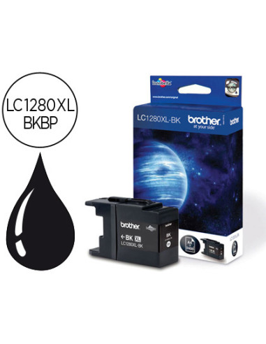 Ink-jet brother lc-1280xlbkbp negro -2,400pag- mfc-j6510dw mfc-j6710dw mfc-j6910dw