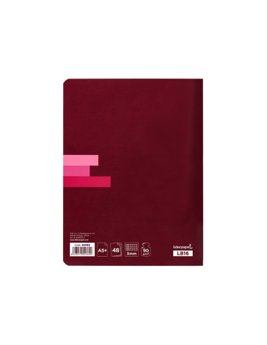 Libreta liderpapel scriptus a5 plus 48 hoj. 90g/m2 cuadro 3mmcon margen