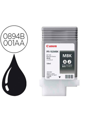 Ink-jet canon pfi-102mbk ink tank negro mate