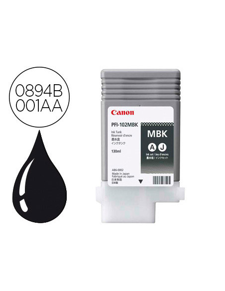 Ink-jet canon pfi-102mbk ink tank negro mate