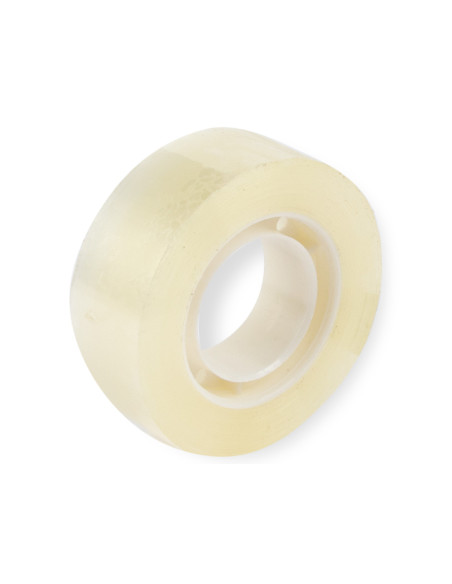 Cinta adhesiva q-connect transparente 33 mt x 12 mm encelofanada