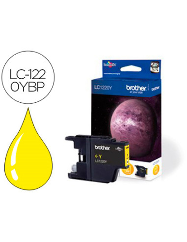 Ink-jet brother lc-1220 mfc-j430w dcp-j725w/j925w amarillo 300 pag
