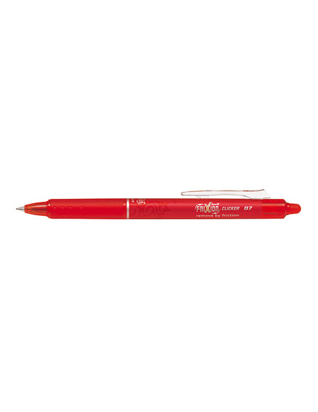 Boligrafo pilot frixion clicker borrable 0,7 mm color rojo