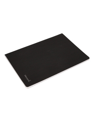 Libreta liderpapel tapa negra a4 80 hojas 60g/m2 liso con doble margen
