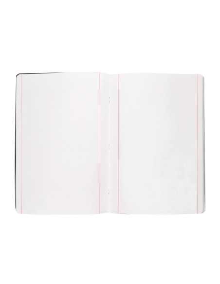 Libreta liderpapel tapa negra a4 80 hojas 60g/m2 liso con doble margen
