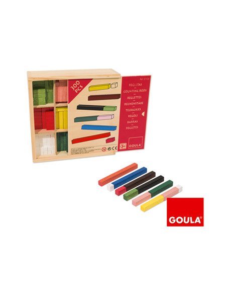 Juego diset didactico regletas 10 x 10 caja individual