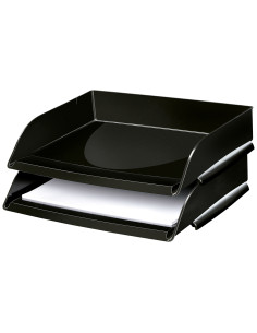 Bandeja sobremesa cep plastico apaisada negro 351x260x69 mm 2