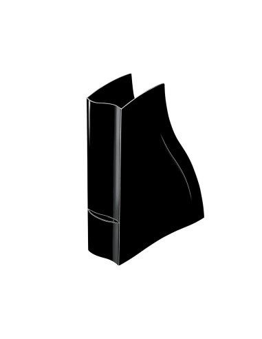 Revistero cep ellypse greenspirit plastico negro 278 x 83 x 325 mm.