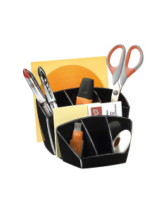 Organizador sobremesa cep confor plastico negro 2