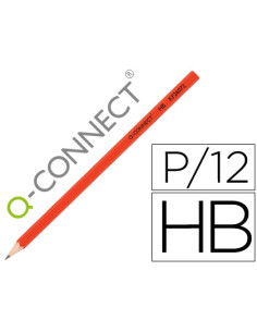 Lapices de grafito q-connect hexagonal sin goma n.2 hb