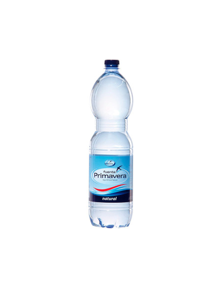 Agua mineral natural fuente primavera botella de 1,5 l