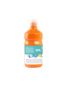 Tempera liquida liderpapel escolar 500 ml naranja 2