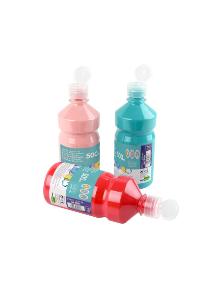 Tempera liquida liderpapel escolar 500 ml naranja