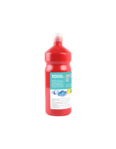 Tempera liquida liderpapel escolar 1000 ml rojo