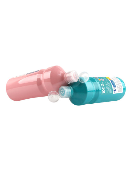 Tempera liquida liderpapel escolar 1000 ml marron