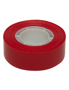 Cinta adhesiva apli 33 mt x 19 mm color rojo 2
