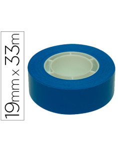 Cinta adhesiva apli 33 mt x 19 mm color azul