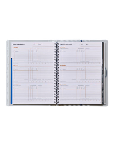 Carpeta global additio a4 con evalucion continua programacion tutoria y reuniones en catalan