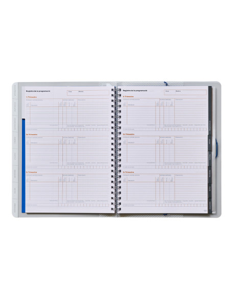 Carpeta global additio a4 con evalucion continua programacion tutoria y reuniones en catalan