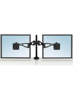 Brazo para monitor plano doble fellowes professional normativa vesa flexible para pantallas hasta 10 kg 2