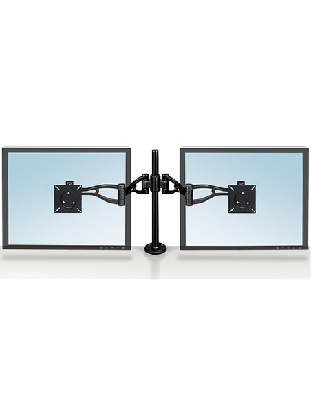 Brazo para monitor plano doble fellowes professional normativa vesa flexible para pantallas hasta 10 kg