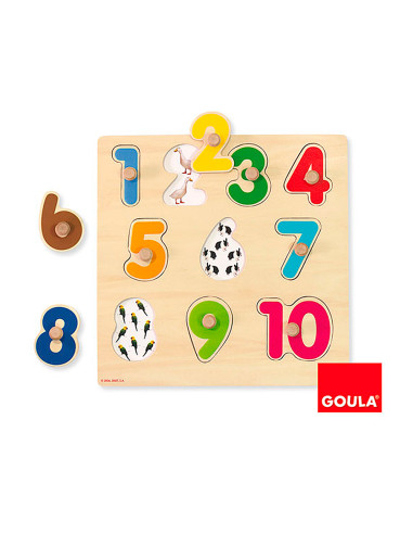 Puzle goula numeros 10 piezas