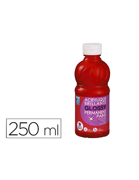 Pintura acrilica l&b brillo rojo primario bote de 250 ml