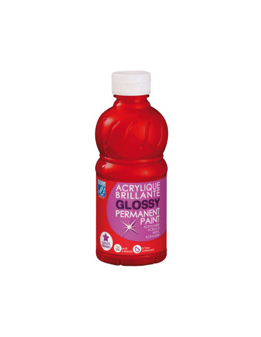 Pintura acrilica l&b brillo rojo primario bote de 250 ml