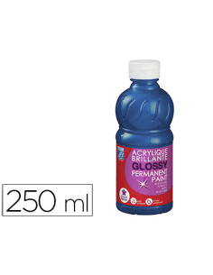 Pintura acrilica l&b brillo azul primario bote de 250 ml