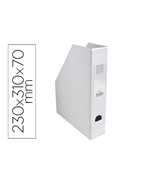 Revistero exacompta pvc lomo 70 mm color blanco 230x310x70 mm