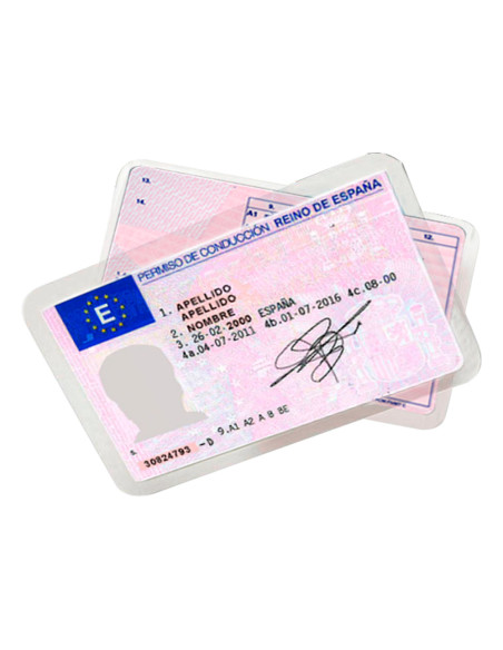 Bolsa de plastificar q-connect 110 x 230 mm 125 mc carnet de conducir caja de 100 unidades