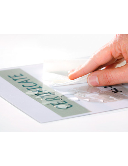 Bolsa de plastificar q-connect 303 x 426 mm 80 mc din a3 caja de 100 unidades