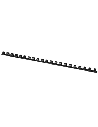 Canutillo q-connect redondo 10 mm plastico negro capacidad 95 hojas caja de 100 unidades
