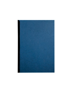 Tapa de encuadernacion q-connect carton din a4 azul simil piel 250 gr caja de 100 unidades 2