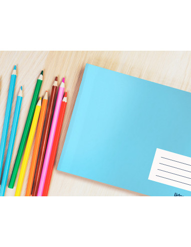 Libreta liderpapel write a5 apaisada 32h 60g/m2 cuadro 3 mm con margen