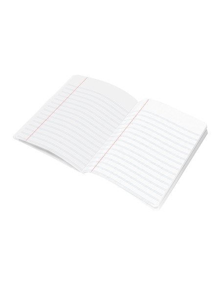 Libreta liderpapel scriptus a5 plus 48 hojas 90g/m2 rayado montessori 5mm con margen colores surtidos