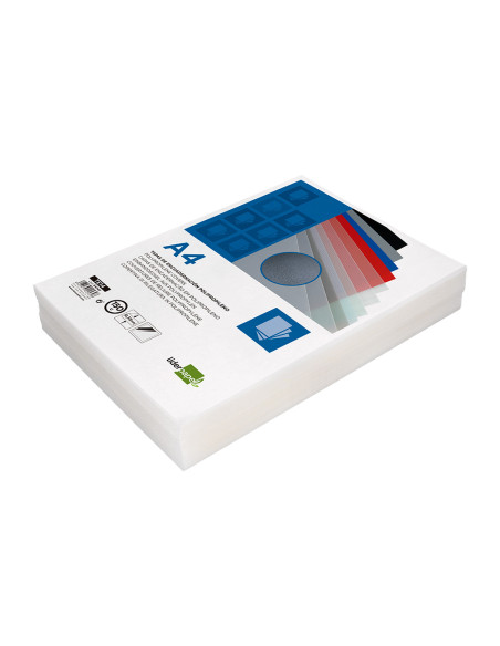 Tapa encuadernacion liderpapel polipropileno a4 0.33mm translucida paquete de 150 unidades