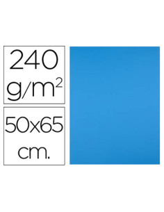 Cartulina liderpapel 50x65 cm 240g/m2 azul turquesa paquete de 25 hojas