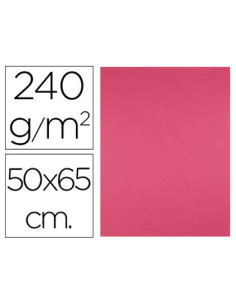Cartulina liderpapel 50x65 cm 240g/m2 fucsia paquete de 25 hojas