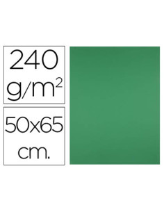 Cartulina liderpapel 50x65 cm 240g/m2 verde pistacho paquete de 25 hojas
